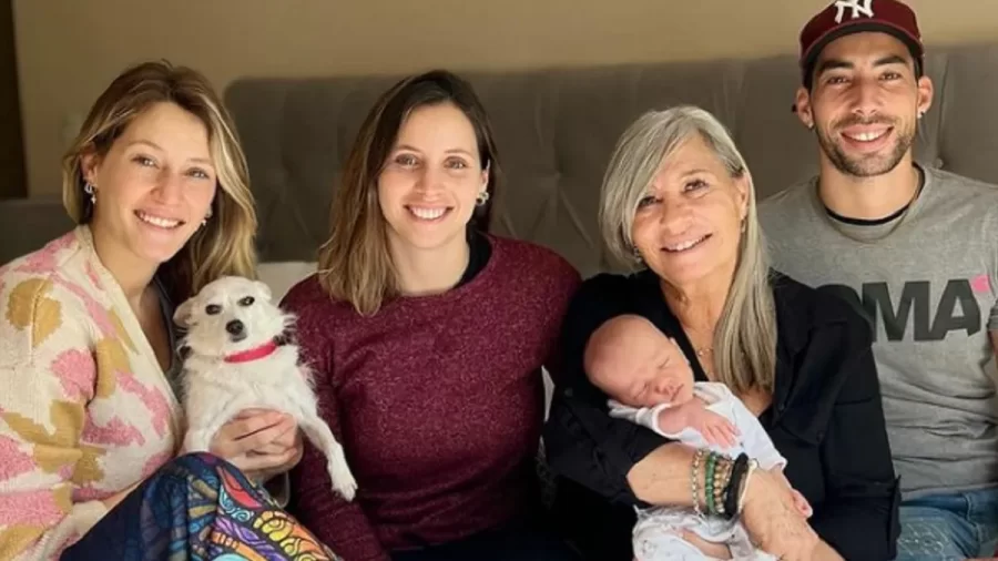 Mica Viciconte y la emotiva presentación de Luca a su familia