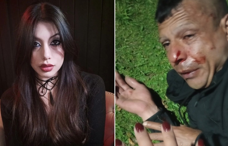 ”Una pena que justo hoy me hice las uñas”: una youtuber le destrozó la cara a golpes a un ladrón y lo humilló en redes