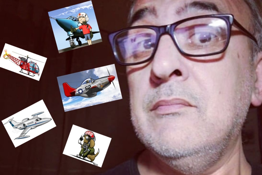 Un platense quería ser piloto y gracias a su lápiz ”voló” muy cerca de Steven Spielberg: ”Encontré un cielo en un papel”