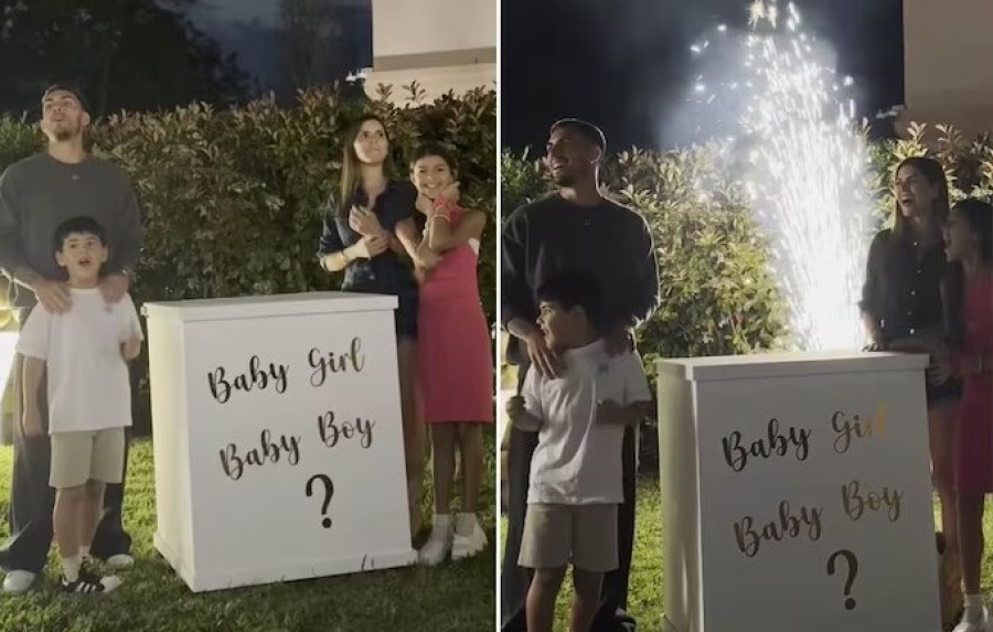 Leandro Paredes reveló el nombre de su tercer hijo con Camila Galante: el momento donde supieron el sexo del bebé