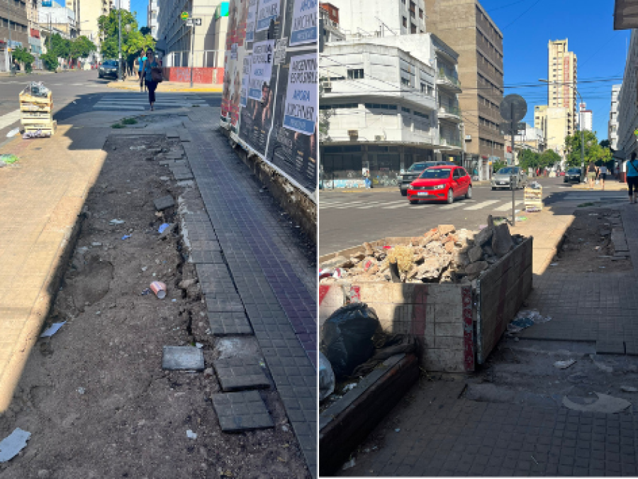 ”Están esperando que alguien se quiebre”, reclamo por la vereda en 6 y 46