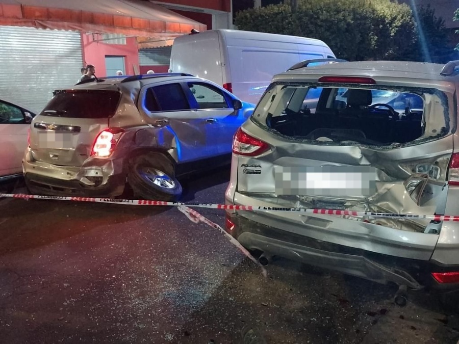 Gran persecución que incluyó tiros y un choque en Los Hornos