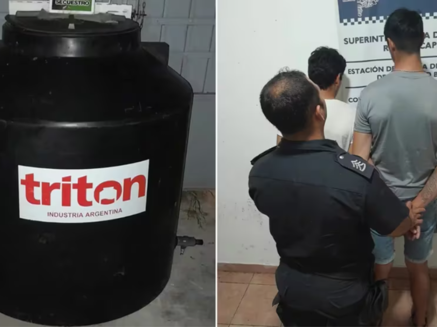 Dos delincuentes fueron detenidos por robar en la casa de un jubilado de Berisso: ”se llevaron hasta el tanque de agua”