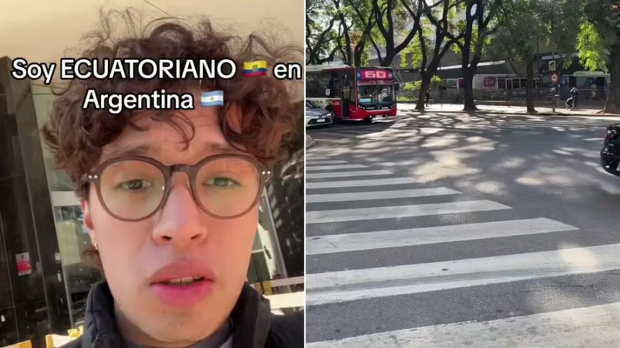 Un ecuatoriano describió lo que más le llamó la atención de Argentina y su video se hizo viral en TikTok