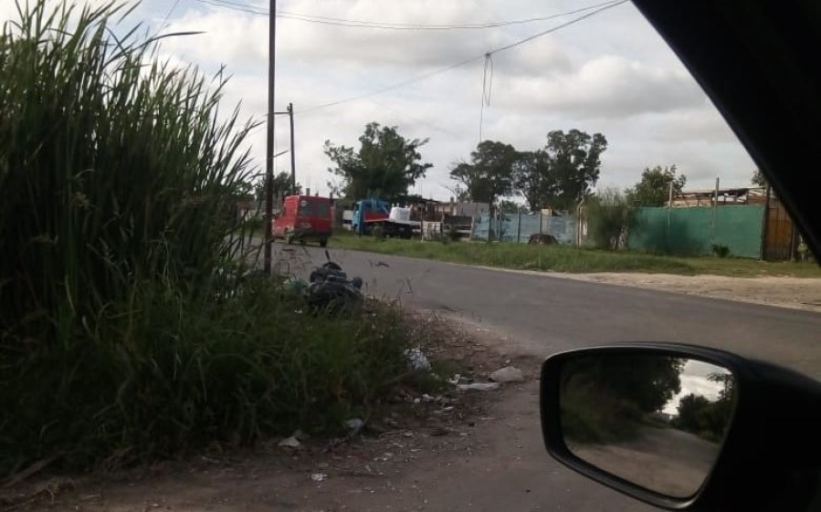 Malestar y temor en Los Hornos por pastizales que dificultan la visibilidad de los vehículos
