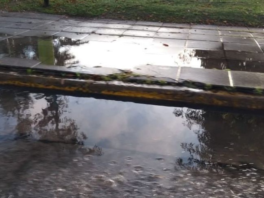 Frentistas de 19 y 66 reclaman por falta de presión de agua y las condiciones en la que está la plaza Sarmiento