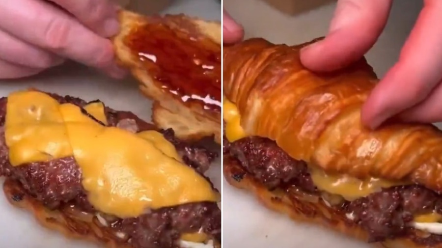 ¿Hamburguesas con medialunas? El particular sanguche que se hizo viral en las redes y generó un gran debate