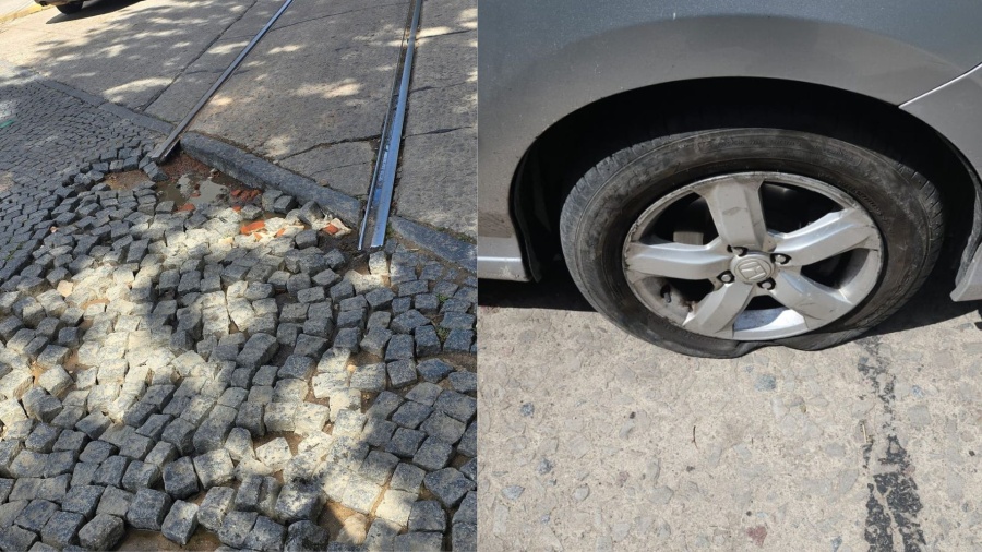 “¿Quién se hace cargo de las cubiertas reventadas?”: Un vecino denunció un peligroso pozo en Diagonal 73 y calle 3