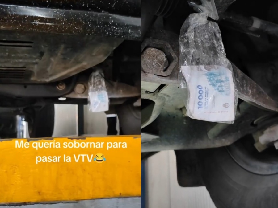 Fue a hacer la VTV con el auto destruido y ató un sobre con plata para que el mecánico se la apruebe: ”Me quería sobornar”