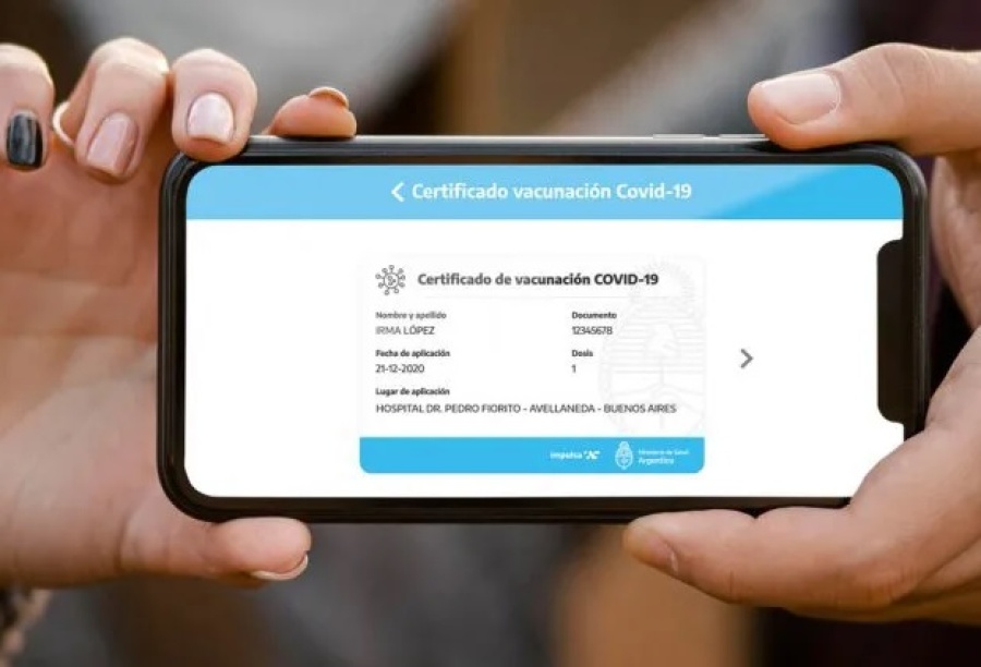 La App Mi Argentina servirá en el mundo como certificado de vacunación contra el COVID-19