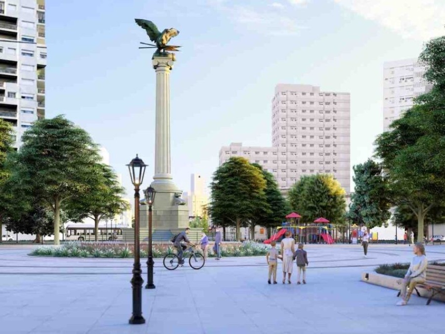 Con show musical y homenaje, este sábado se celebrará la reconstrucción de Plaza Italia