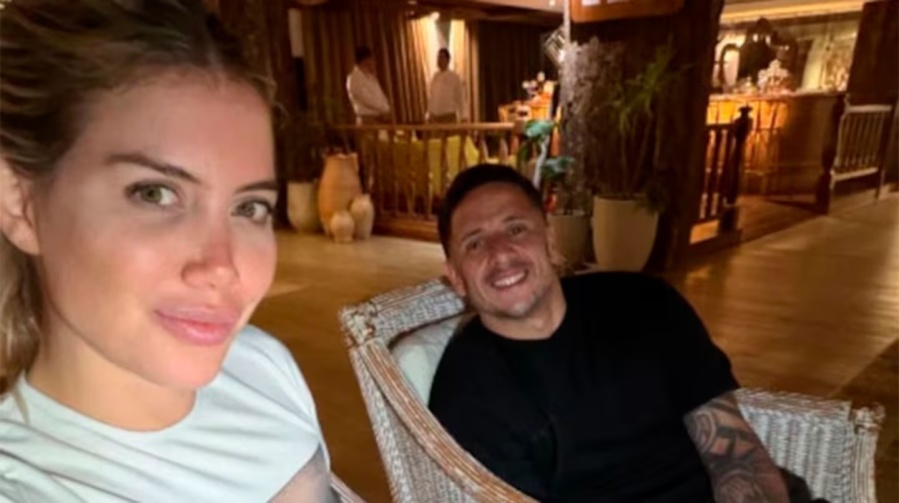 Wanda Nara y Martín Migueles usan pulseras inteligentes para mantenerse conectados a la distancia
