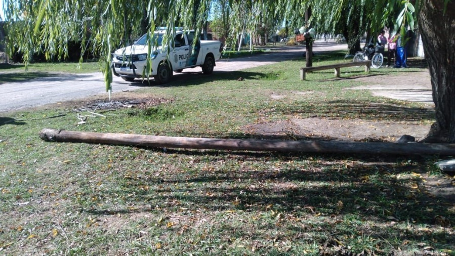 Dos hombres intentaron robar un poste de luz en Berisso y los detuvieron