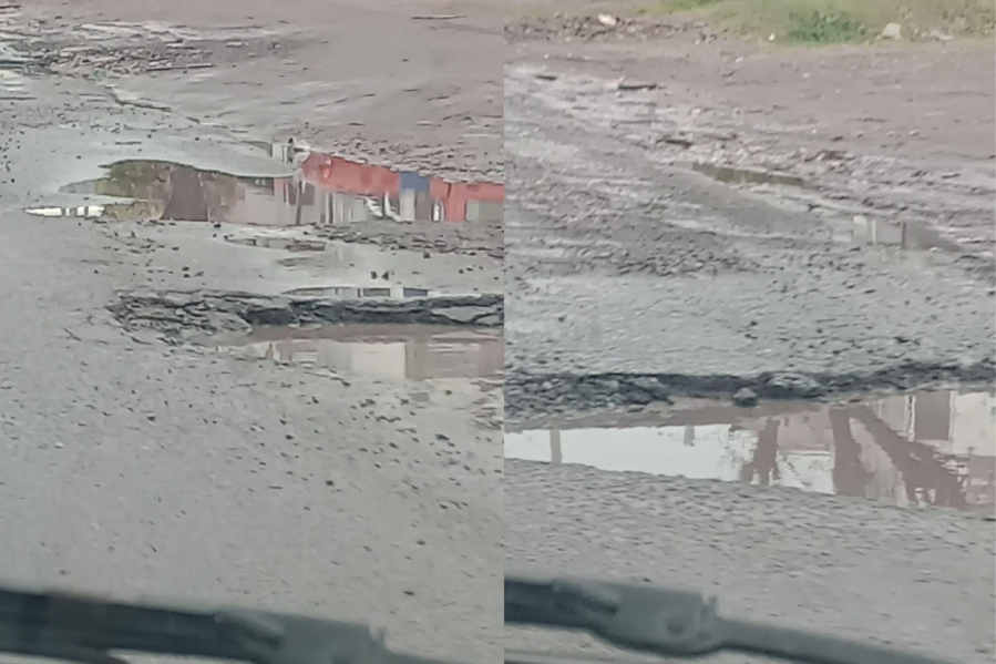 En 60 y 149 se quejan por la cantidad de pozos en la calle