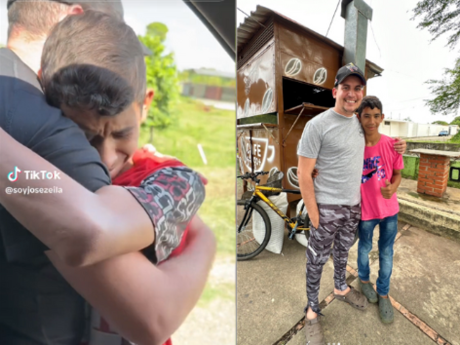Un influencer le cambió la vida a un vendedor ambulante y las redes lo alagaron: “Lloré mucho con el video, me da felicidad”