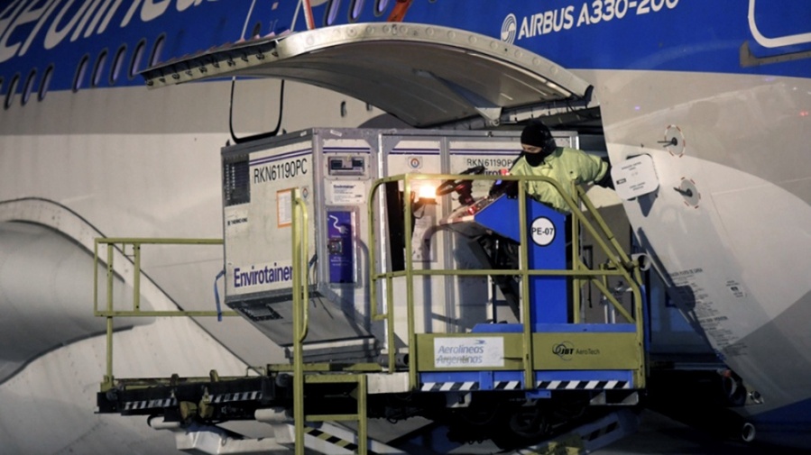 Con dos nuevos arribos, Argentina superará los 63 millones de dosis recibidas en las próximas 72 horas