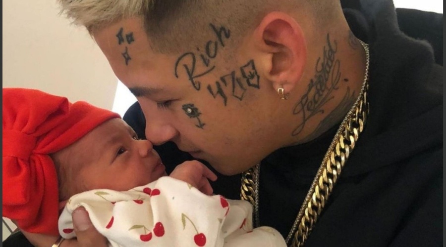 La hija de L-Gante tuvo su primera sesión de fotos: ”Felices tres semanas mi amor”