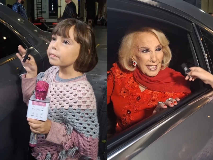 Tiene siete años, ya entrevistó a varios famosos y cumplió su sueño de hablar con Mirtha Legrand: ”Quiero ser como ella”