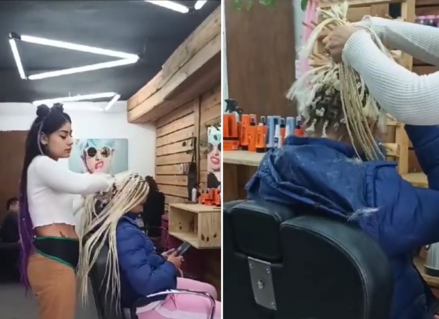 Fue a la peluquería, no quiso pagar y aceptó que la dejen pelada para no terminar presa