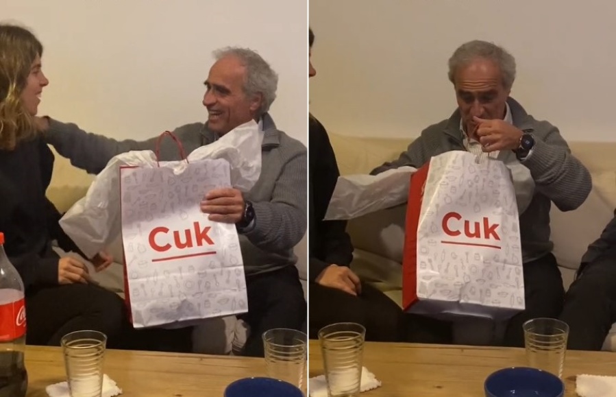 Le dieron un regalo a su papá y se emocionó, pero no salió como esperaban: ”La pifiamos”