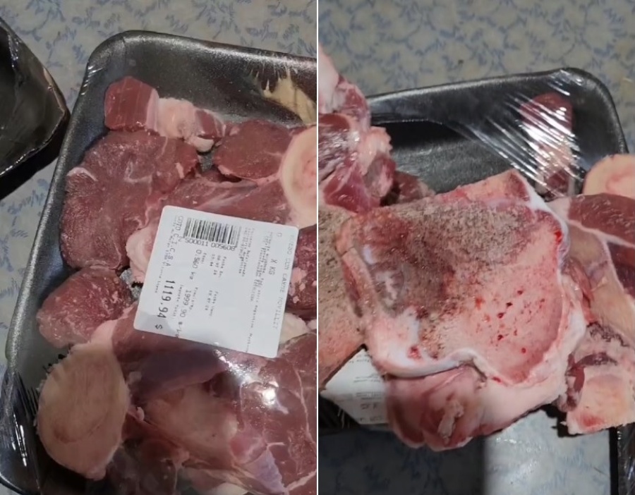 Compró carne en Coto, abrió las bandejas y estalló de furia por lo que encontró: ”Te estafaron”
