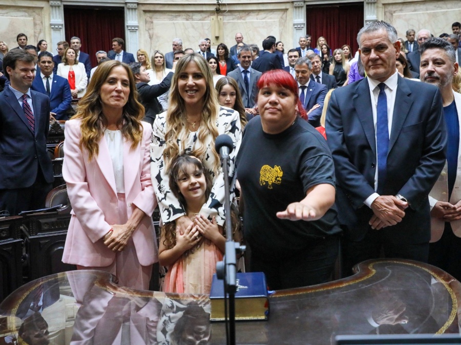 El mensaje de Tolosa Paz tras jurar como diputada nacional: “Por nuestra bandera Argentina y por la de la justicia social”