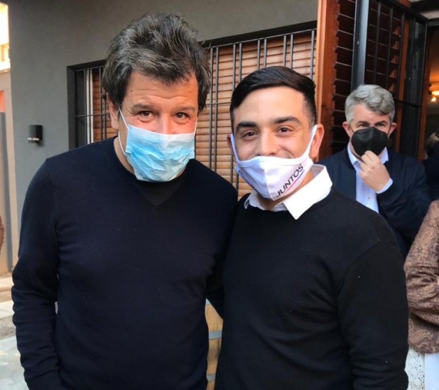 Matías Nanni junto a Facundo Manes: ”Está muy entusiasmado con nuestra lista en Berisso”