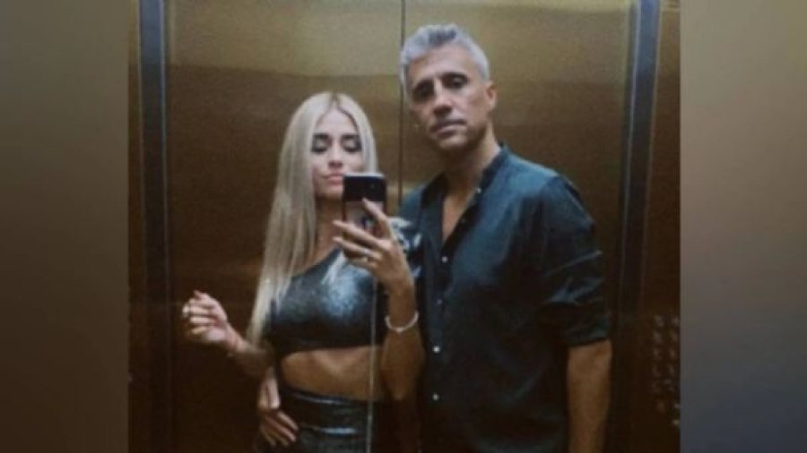 Hernán Crespo presentó a su nueva novia, 18 años menor que él