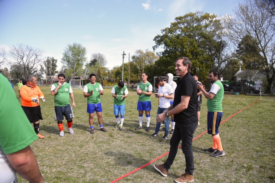 Garro participó de la final de fútbol de Escuelas Especiales