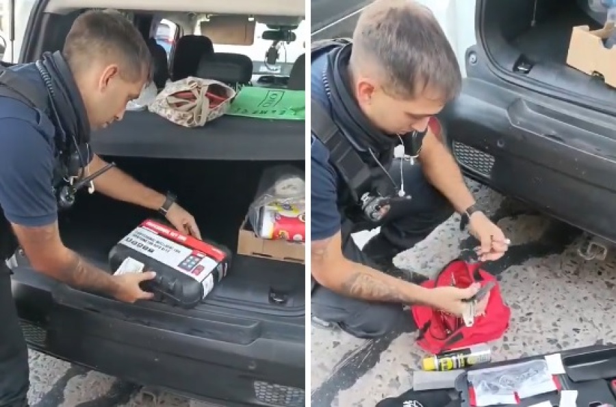 Esquivó un control en La Plata y descubrieron que tenía un clonador de llaves de vehículos de alta gama