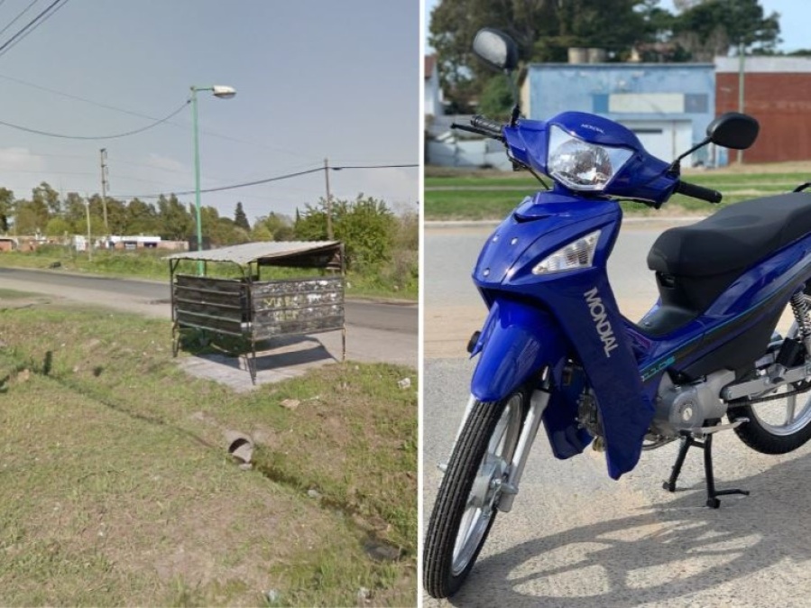Interceptaron a un hombre en La Plata le apuntaron con un arma y le robaron su moto