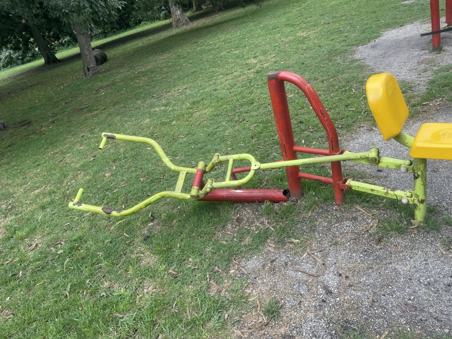 Volvieron a reclamar por los juegos ”destruidos” del bosque platense