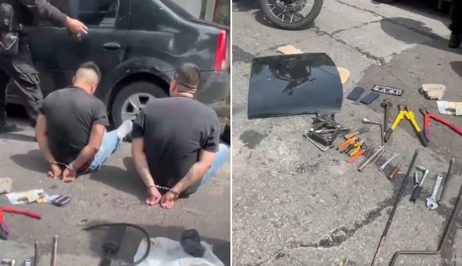 Atraparon a los ”robatechos” de autos en La Plata: tenían un taller móvil y no son de la ciudad