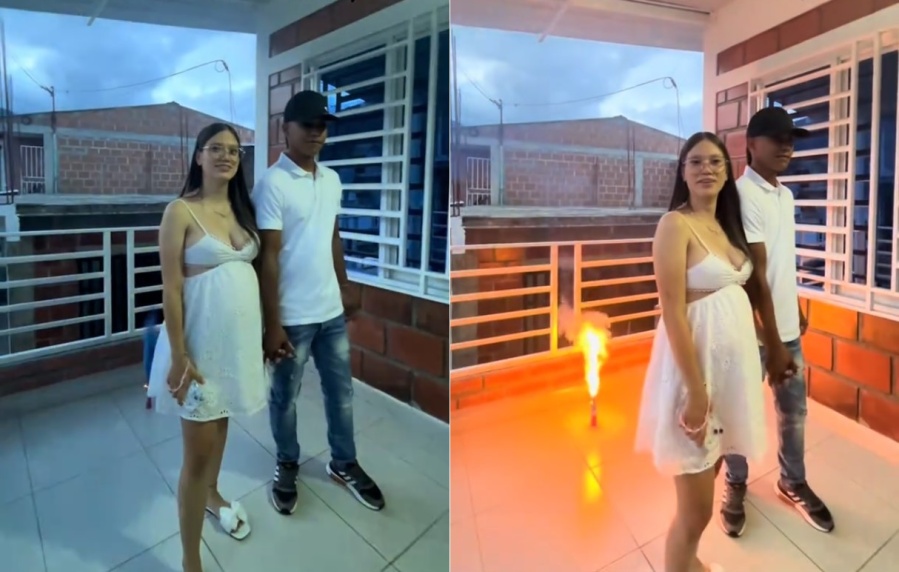 Compró una bengala para revelar si su bebé es nene o nena, le erró feo y lo arruinó todo: ”Solo tenía una tarea”