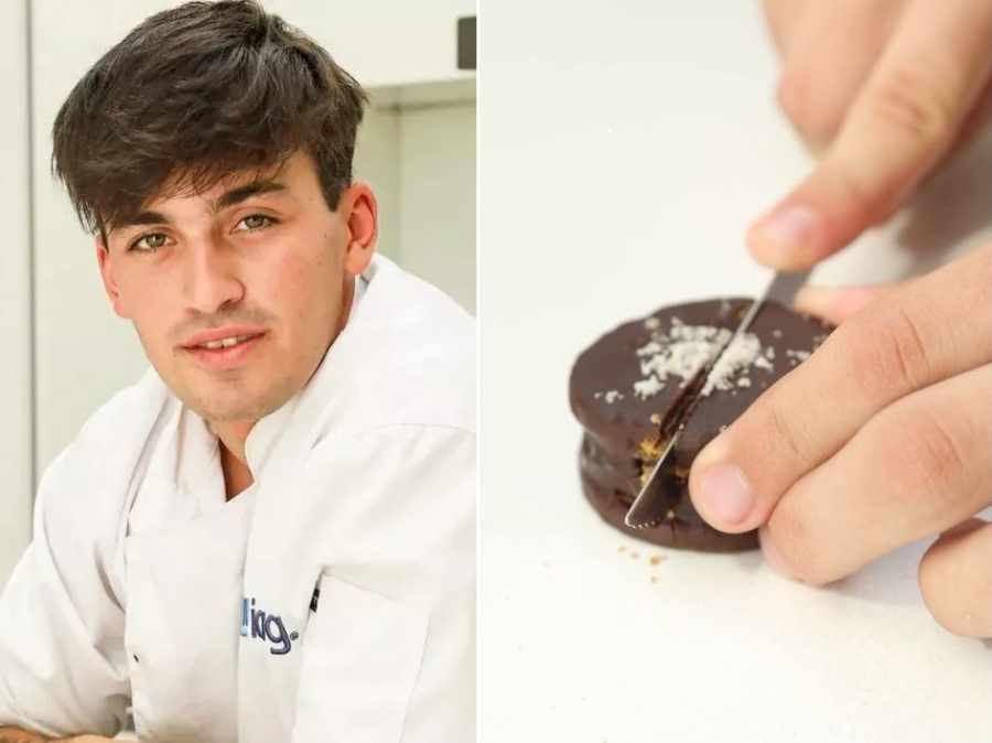 La pasión del hijo de Florencia Peña: se lanzó como pastelero y la rompe con sus alfajores