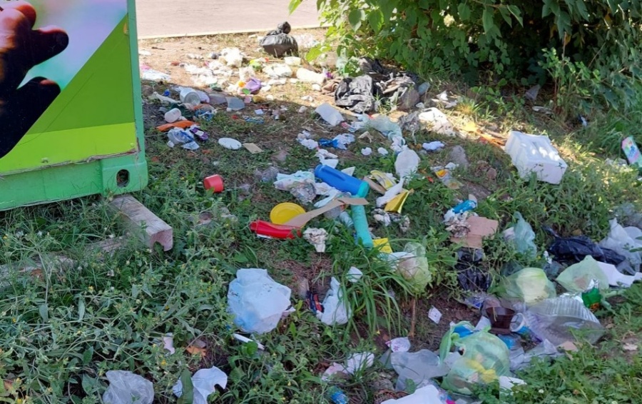 Acumulación de basura alrededor de los ”Puntos Verdes” en La Plata
