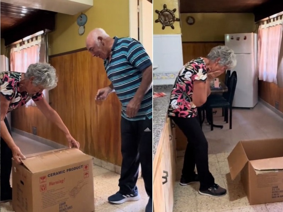 Una pareja de abuelos perdió a su perro y se emocionó cuando recibieron un regalo inesperado