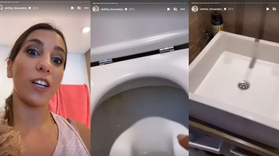 Insólito: Cinthia Fernández sorteará sus inodoros usados