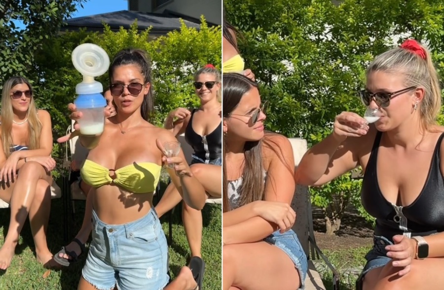 Una influencer le dio de probar su leche materna a sus amigas y se armó la polémica: ”¿Qué necesidad?”