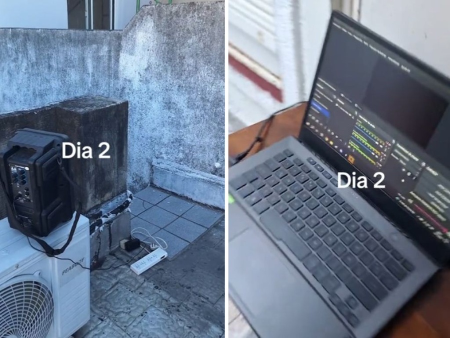 ”¿Caí en la locura? Puede ser”: Una vecina harta de una obra puso un audio por parlante en su terraza y se volvió viral