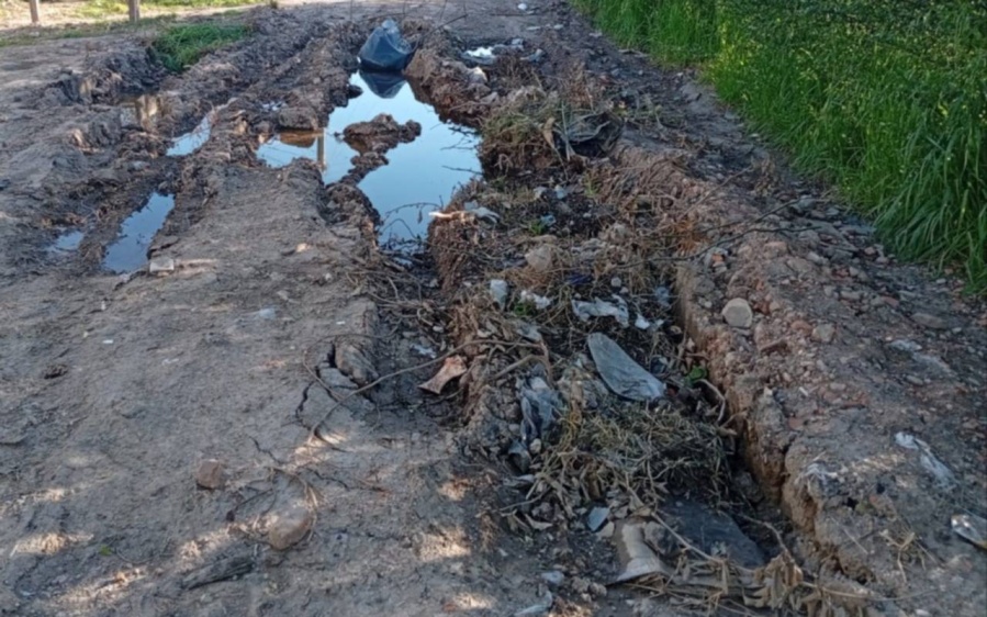 Vecinos de Villa Elvira reclaman por una calle imposible de circular en 97 entre 116 y 116