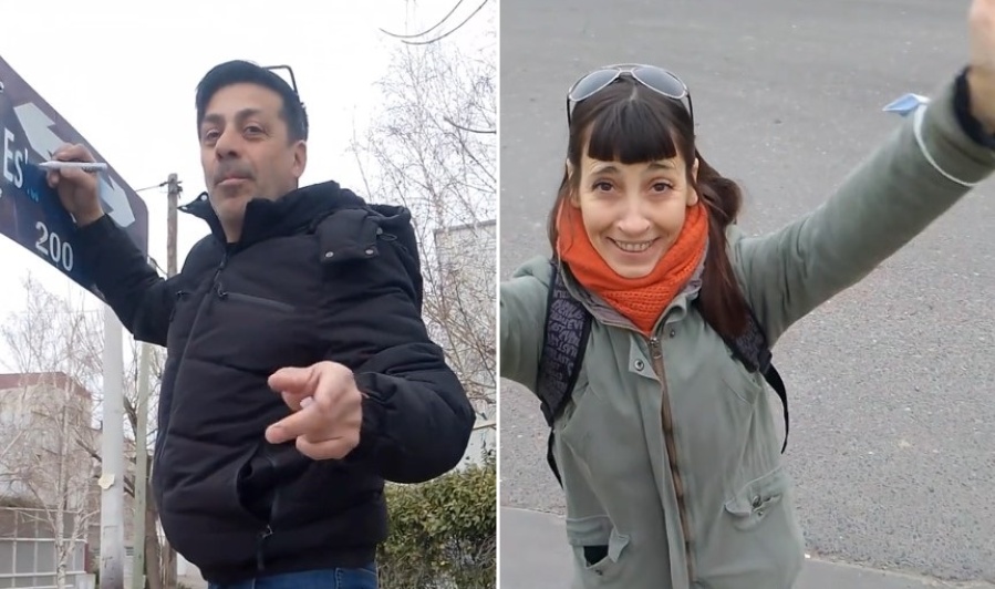 Le arruinaron el cartel más Pincha de Neuquén, no lo podía creer y se puso manos a la obra: ”Lo hice con el corazón”