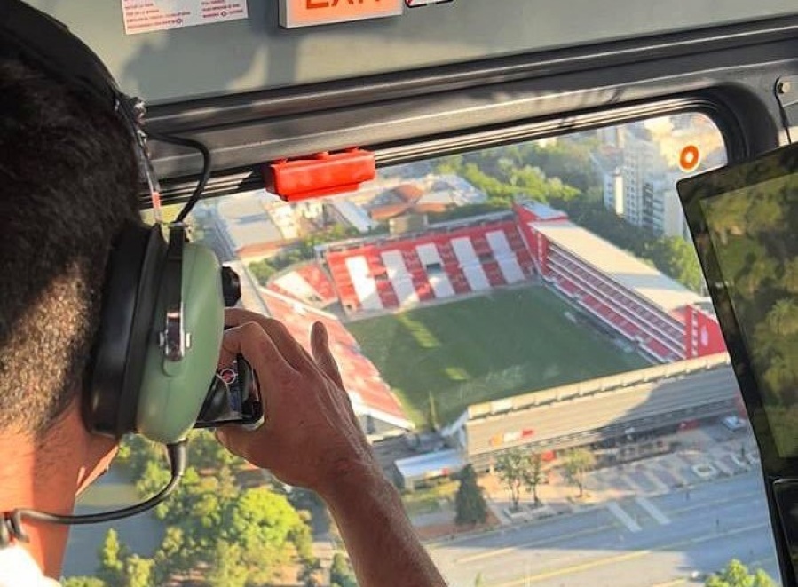 Scaloni pasó por La Plata y fotografió al estadio del Pincha