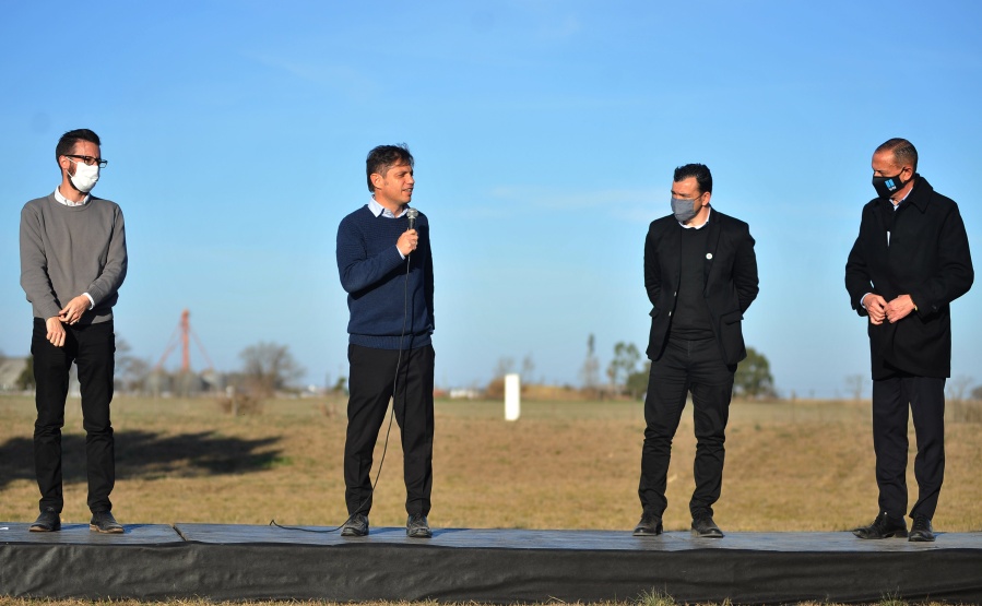Kicillof anunció una obra de pavimentación en la Ruta del Cereal por 1.900 millones de pesos