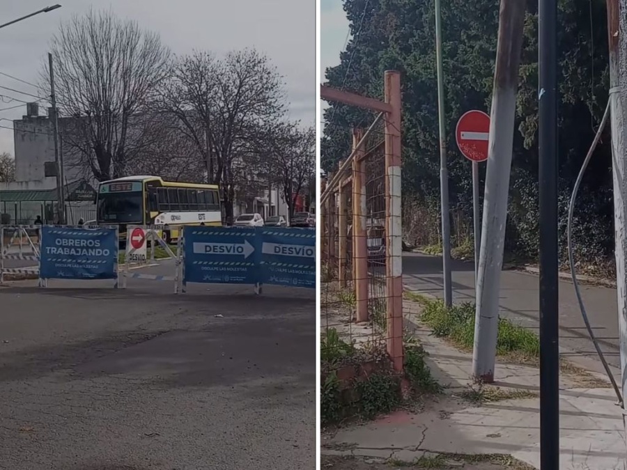 Insólito: Cortaron un tramo de la avenida 7 entre 78 y 79 por obras pero piden desviar por una calle que es contramano