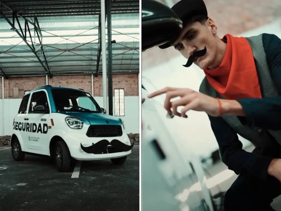 La Municipalidad de La Plata presentó a ”Tanito” la mini patrulla que custodiará Plaza Italia