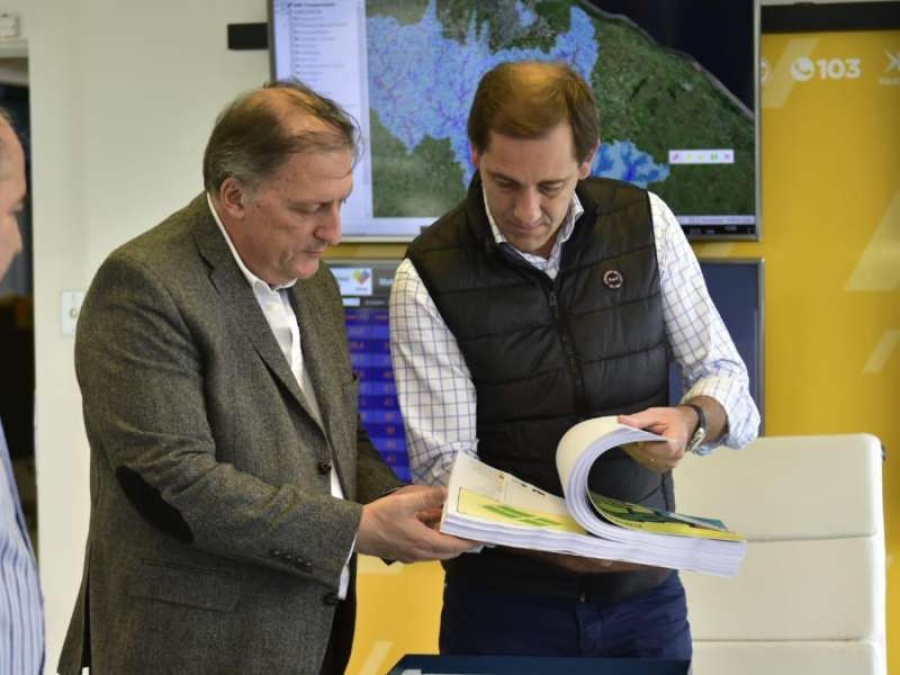 Garro presentó el Plan de Reducción del Riesgo por inundaciones