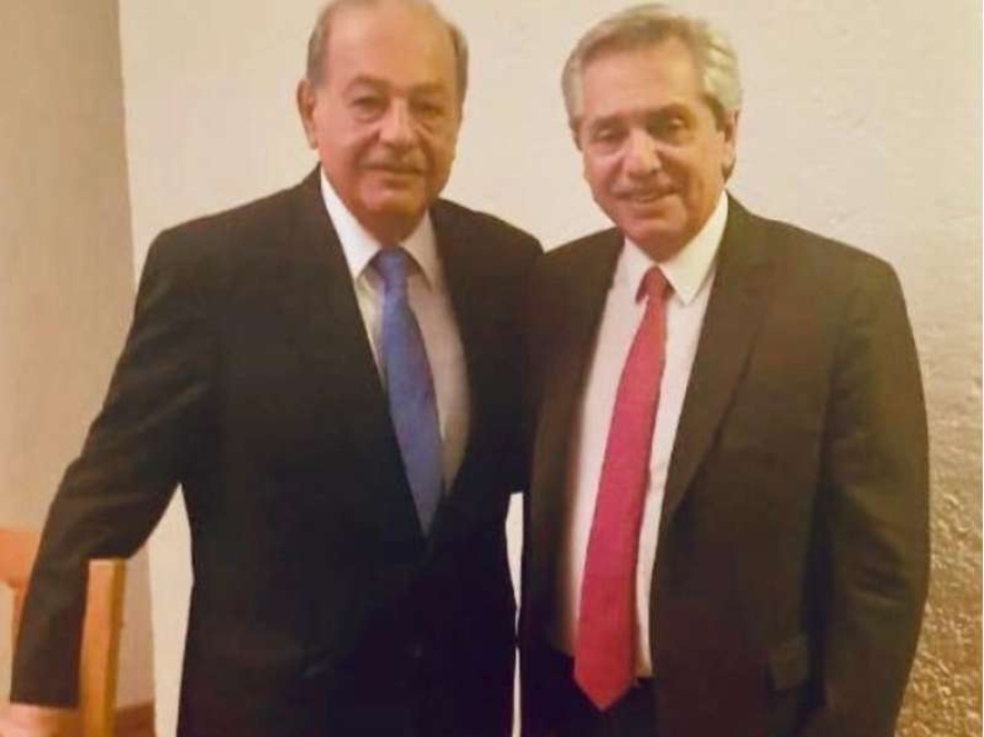 Fernández se reunió con Carlos Slim: ”La situación es crítica”, le anticipó