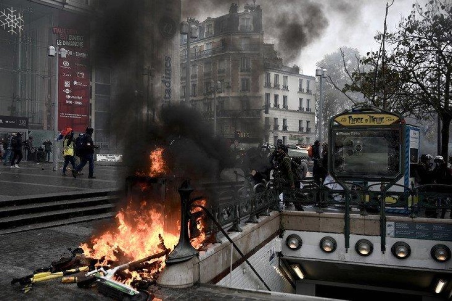 Graves incidentes en París por la marcha de los chalecos amarillos