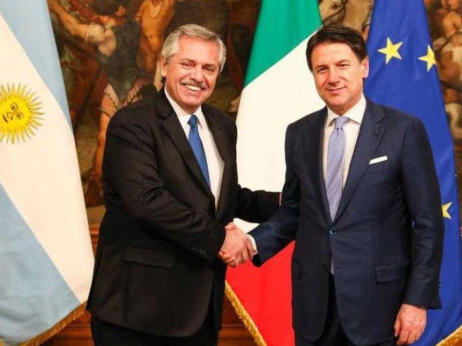 Alberto Fernández se reunió con el primer ministro y con el presidente de Italia